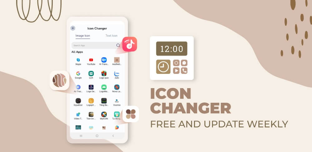 Cover Image of Customize App Icon Changer v4.6.1 MOD APK (Premium Unlocked)