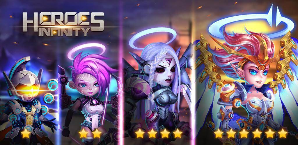 Cover Image of Heroes Infinity v1.37.32 MOD APK (Unlimited Coins/Diamonds)