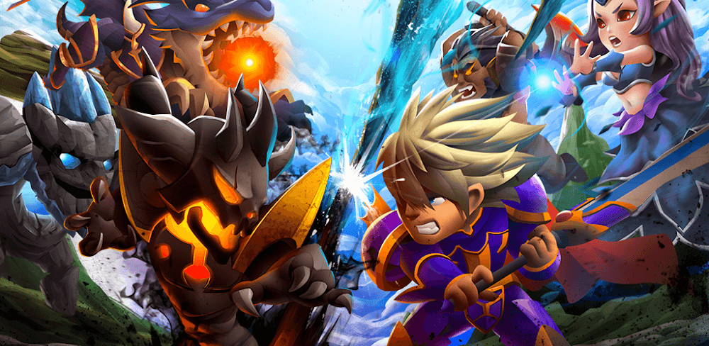 Cover Image of Heroes Legend v2.9.7 MOD APK (Menu/Auto Win)