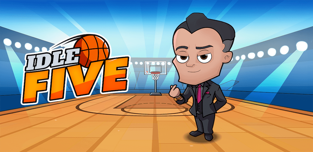 Cover Image of Idle Five Basketball Tycoon v1.40.2 MOD APK (Menu, Money, Mega Shot, No CD)