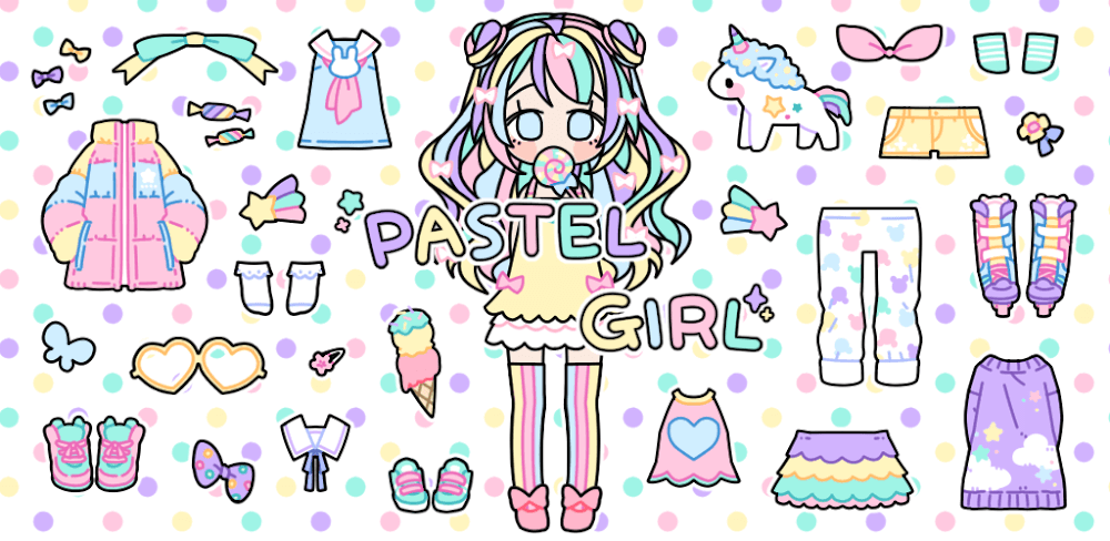 Cover Image of Pastel Girl : Dress Up v2.7.6 MOD APK (Free Purchase)