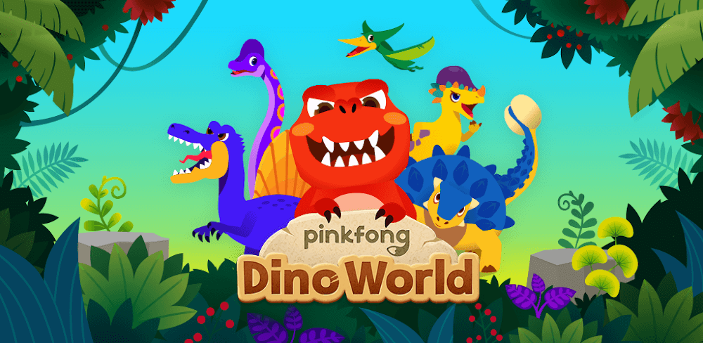 Cover Image of Pinkfong Dino World v34.04 MOD APK (Unlocked)