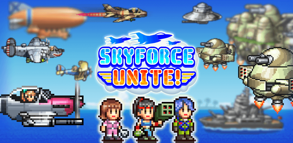 Cover Image of Skyforce Unite! v2.0.7 MOD APK (Unlimited Gold/Stamina)