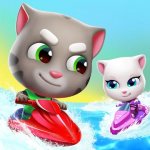 Cover Image of Talking Tom Jetski 2 v1.5.3.497 MOD APK (Unlimited Money)