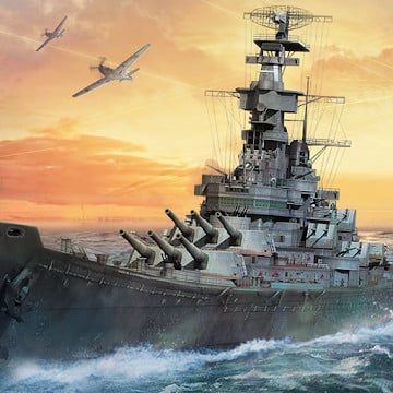 Cover Image of WARSHIP BATTLE: 3D World War II v3.4.1 MOD APK (Unlimited Money)